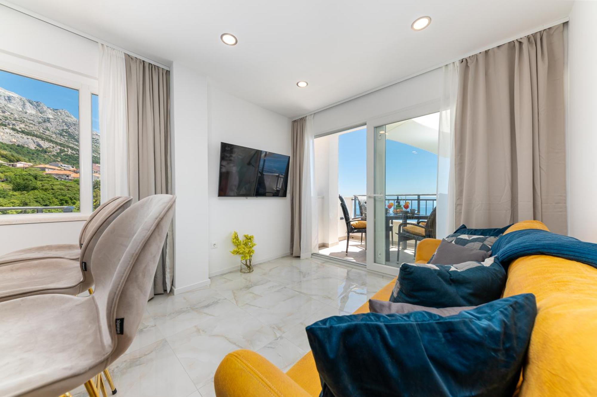 Seaview Apartments Nives Brela Extérieur photo